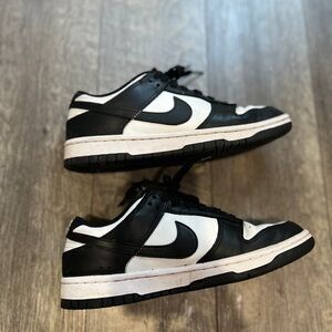 Nike Dunk Low Panda black and white shoes